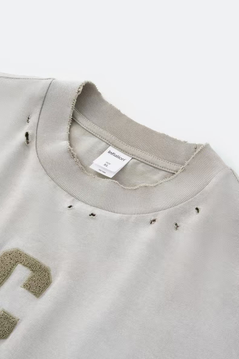 Inflation Oversized T-shirt Gradient Khaki