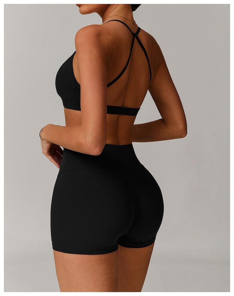 Foundation Ruched Sports Bra Black