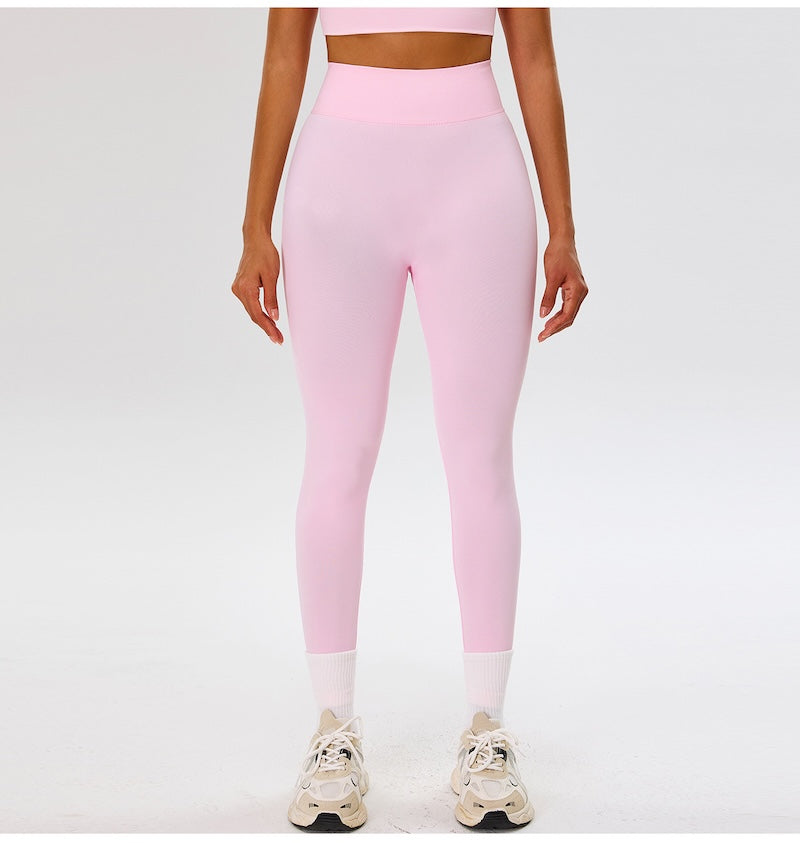 Foundation Seamless leggings Black Cherry Blossom Pink