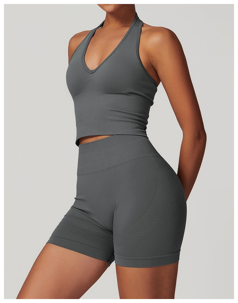 Halterneck Seamless Tank Steel Smoke