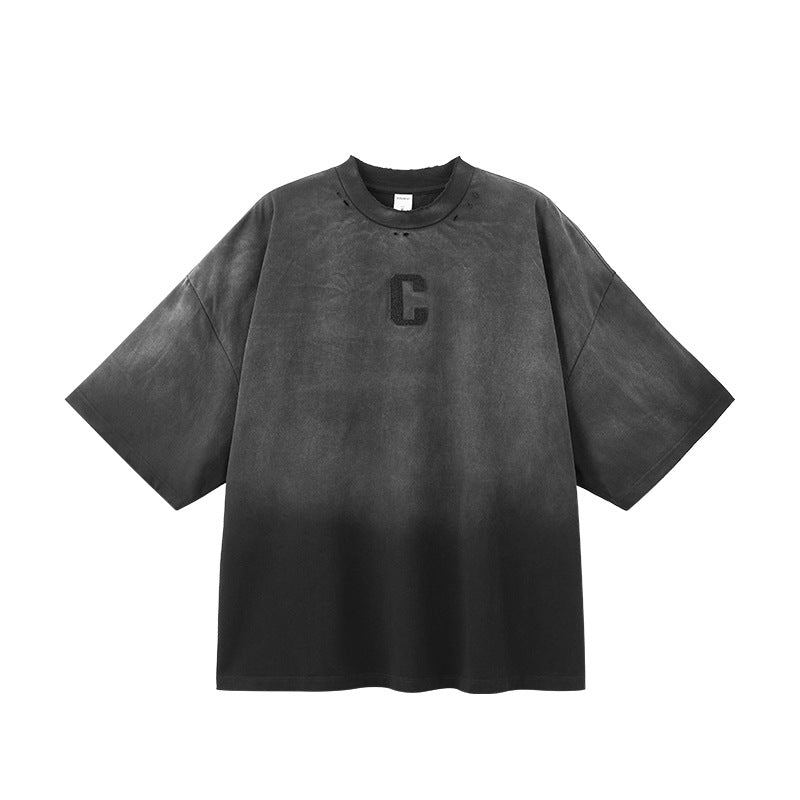 Inflation oversized T- shirt Gradient Black