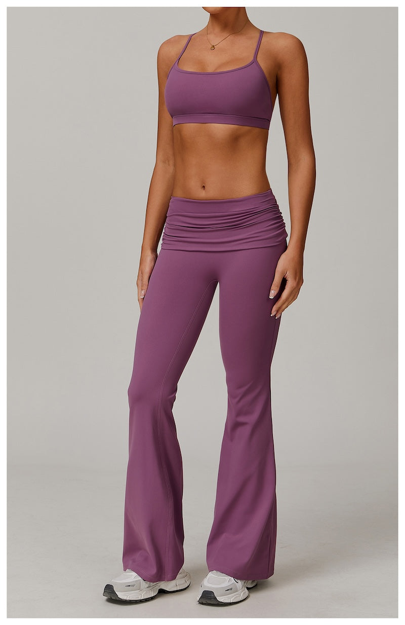 Marshmallow Crossback Sports Bra Lavender