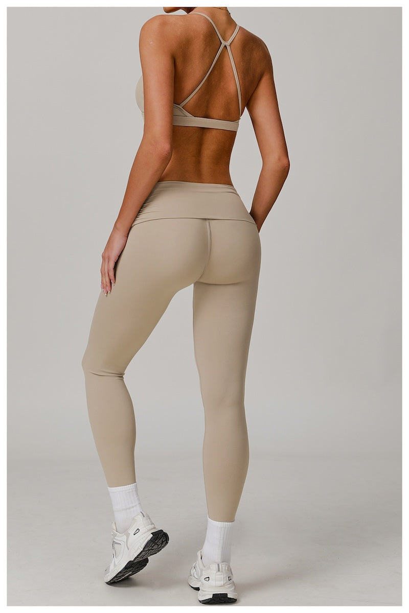 Marshmallow Crossback Sports Bra Vanilla