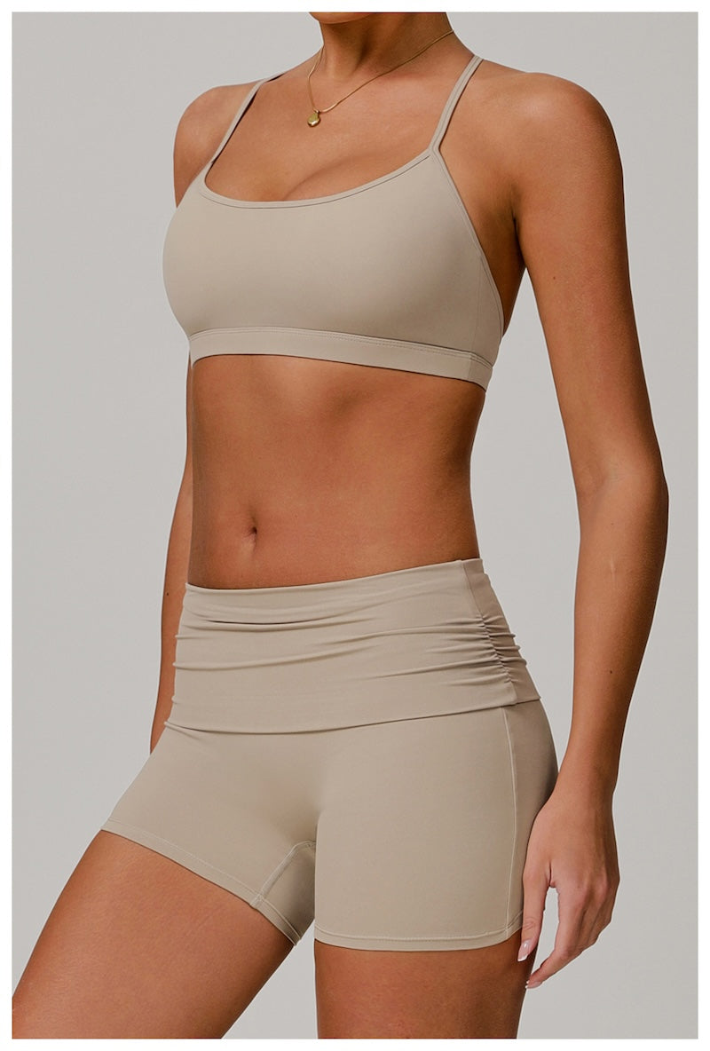 Marshmallow Crossback Sports Bra Vanilla