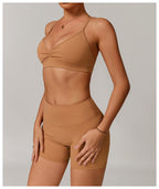 Foundation V-neckline sport Bra Pumpkin