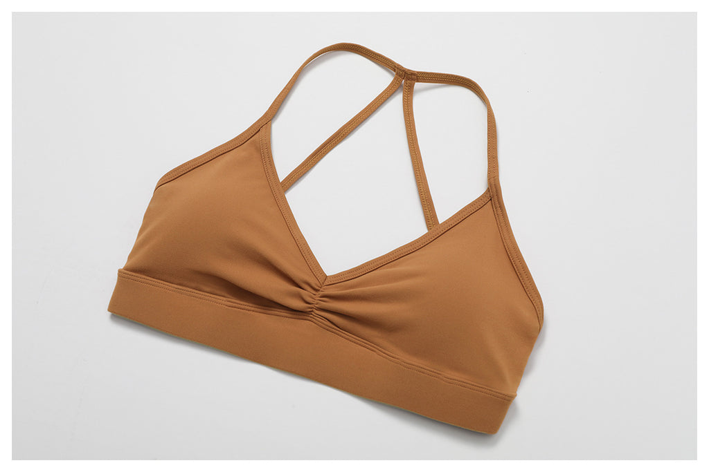 Foundation V-neckline sport Bra Pumpkin