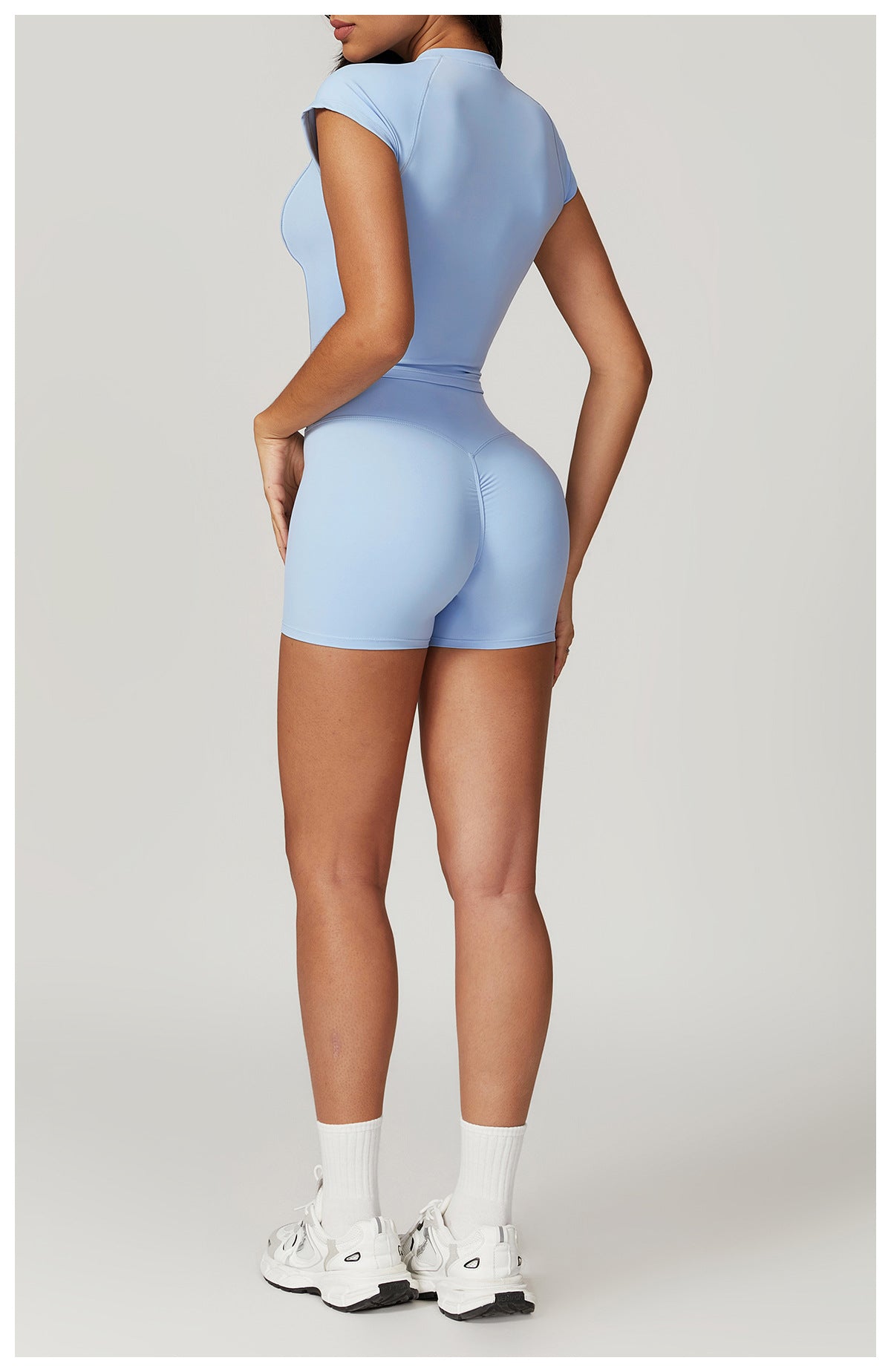 Cloud crossover Shorts Baby Blue