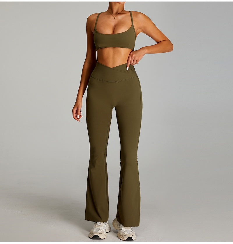 Plush Soft Sports Bra Dark Olive