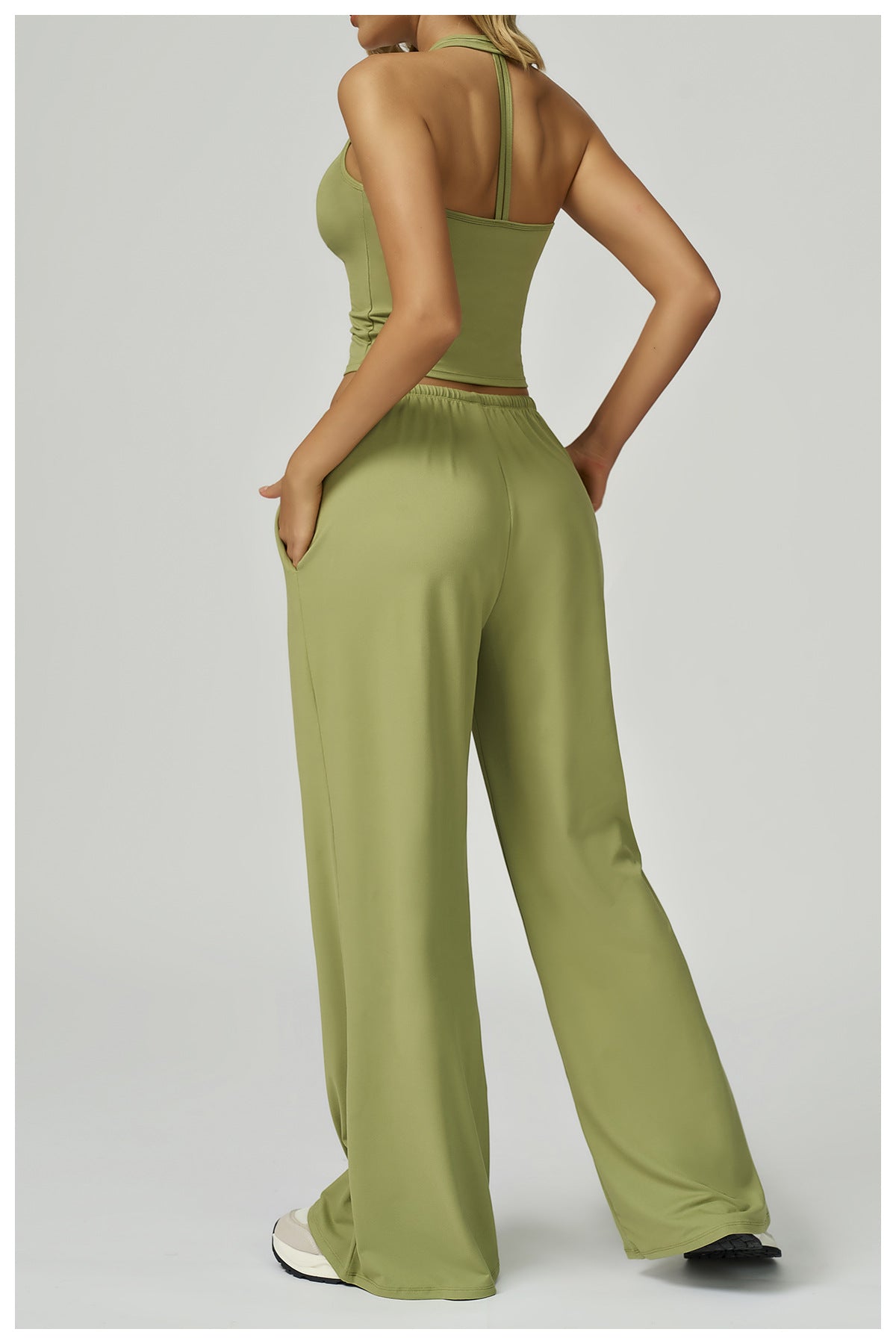 Plush Straight Leg Joggers Lemon