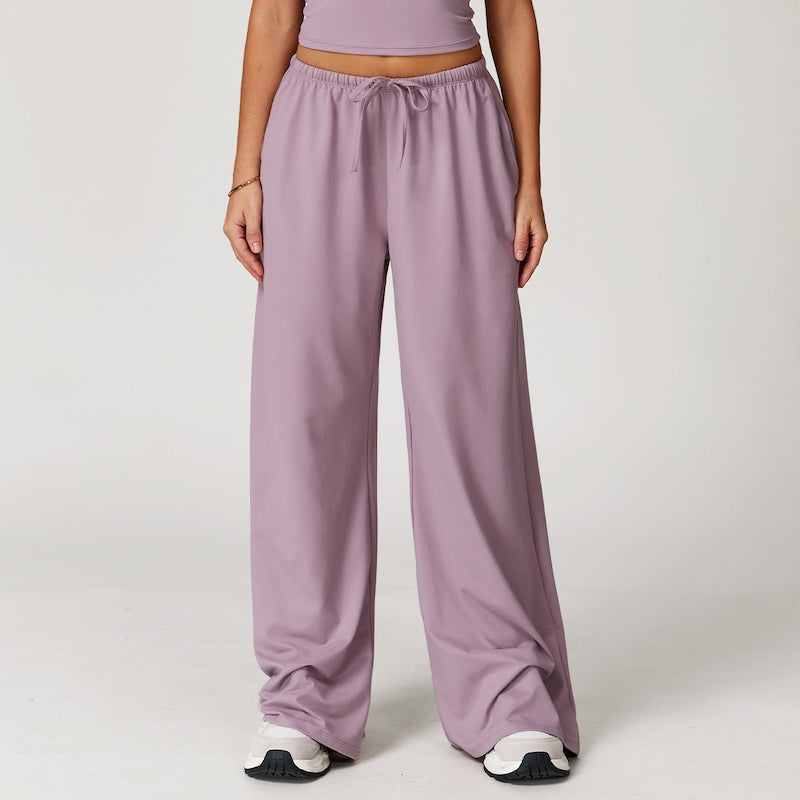 Plush Straight Leg Joggers Lilac