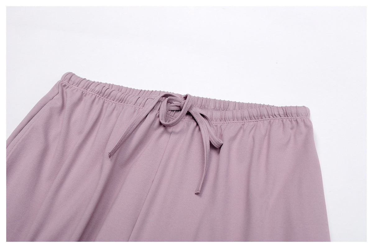Plush Straight Leg Joggers Lilac