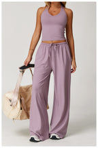 Plush Straight Leg Joggers Lilac