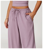 Plush Straight Leg Joggers Lilac