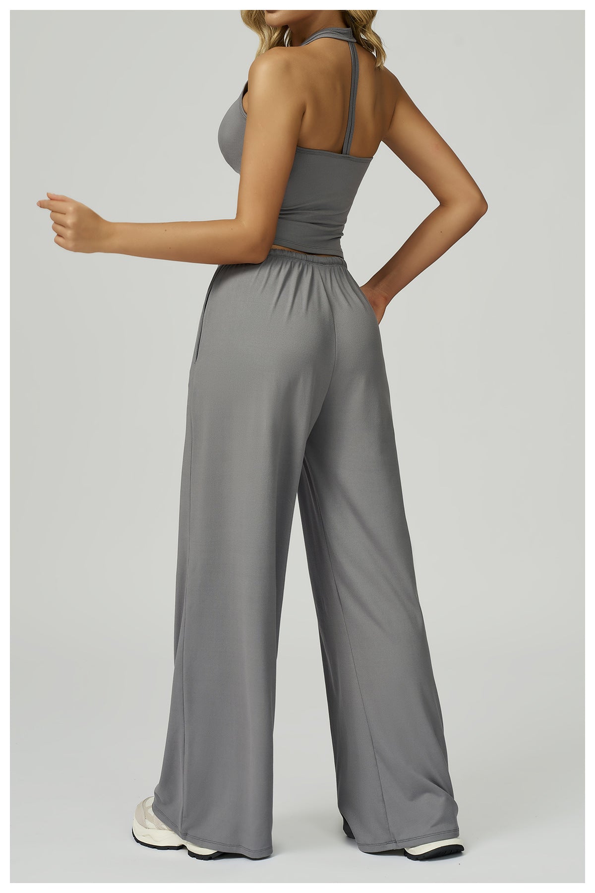 Plush Straight Leg Joggers Ash Grey