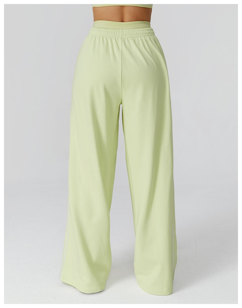 Routine Straight Leg Piping Joggers Charged Lime Green