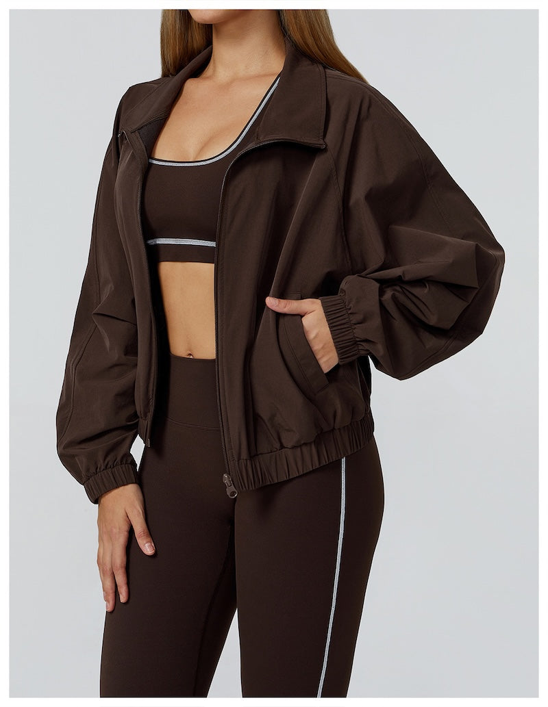 Routine Lightweight Jacket Chocolate Brown