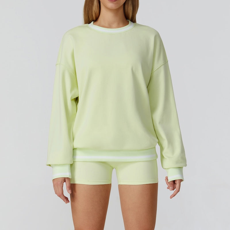 Routine Piping Sweatshirt Charged Lime Green