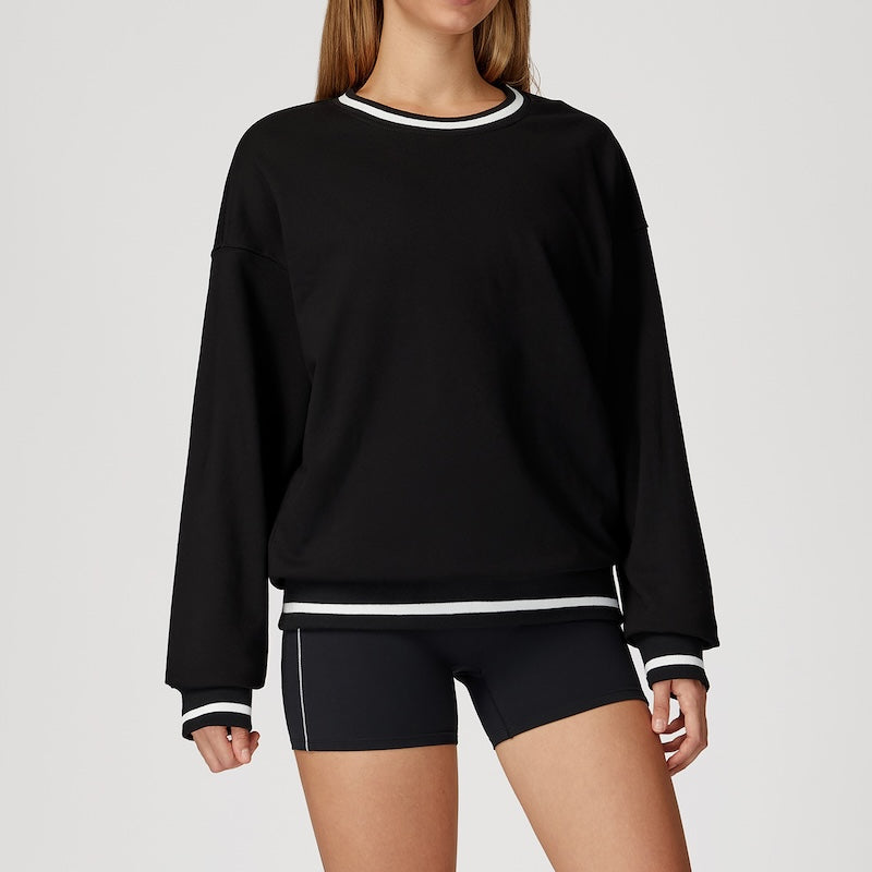 Routine Piping Sweatshirt Black