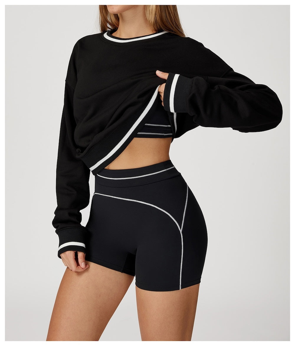 Routine Piping Sweatshirt Black