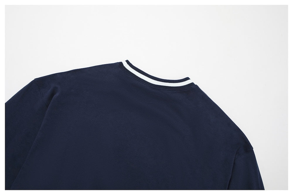 Routine Piping Sweatshirt Navy
