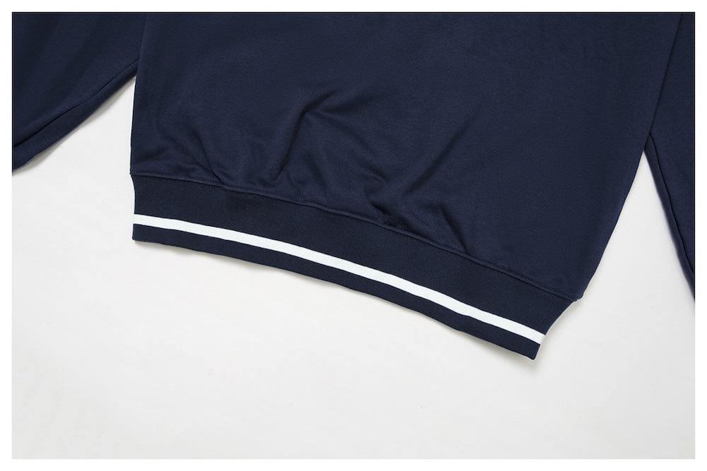 Routine Piping Sweatshirt Navy