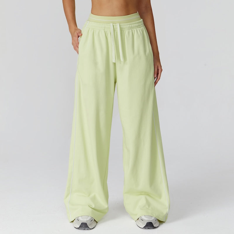 Routine Straight Leg Piping Joggers Charged Lime Green